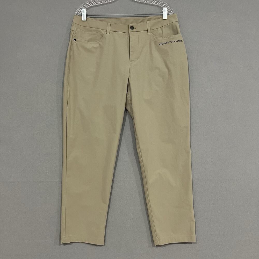 Lululemon Men ABC Classic Fit Pant Men's 35 x 27 Beige Warpstreme LM5AQHS Golf